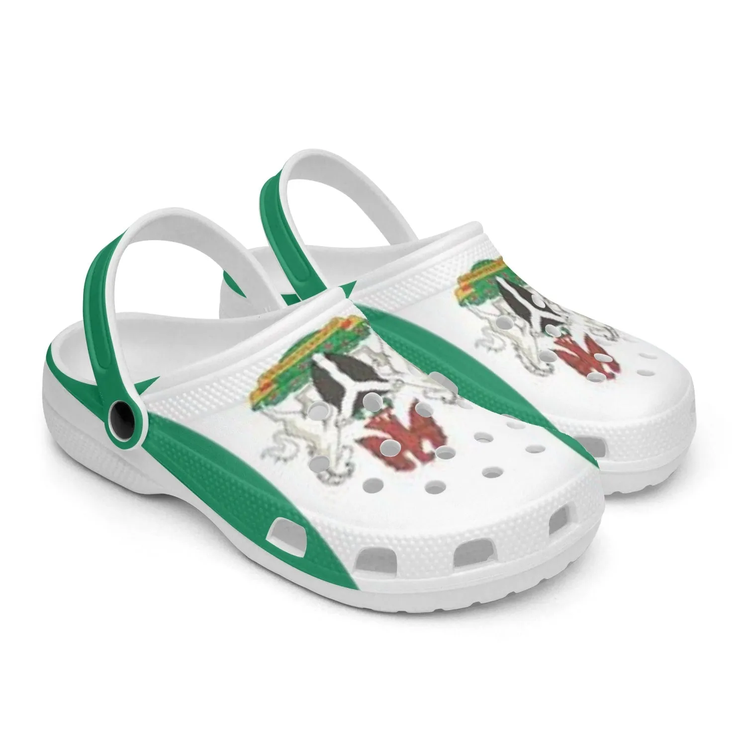 413.Rachvid Nigeria's Independence All Over Printed Clogs