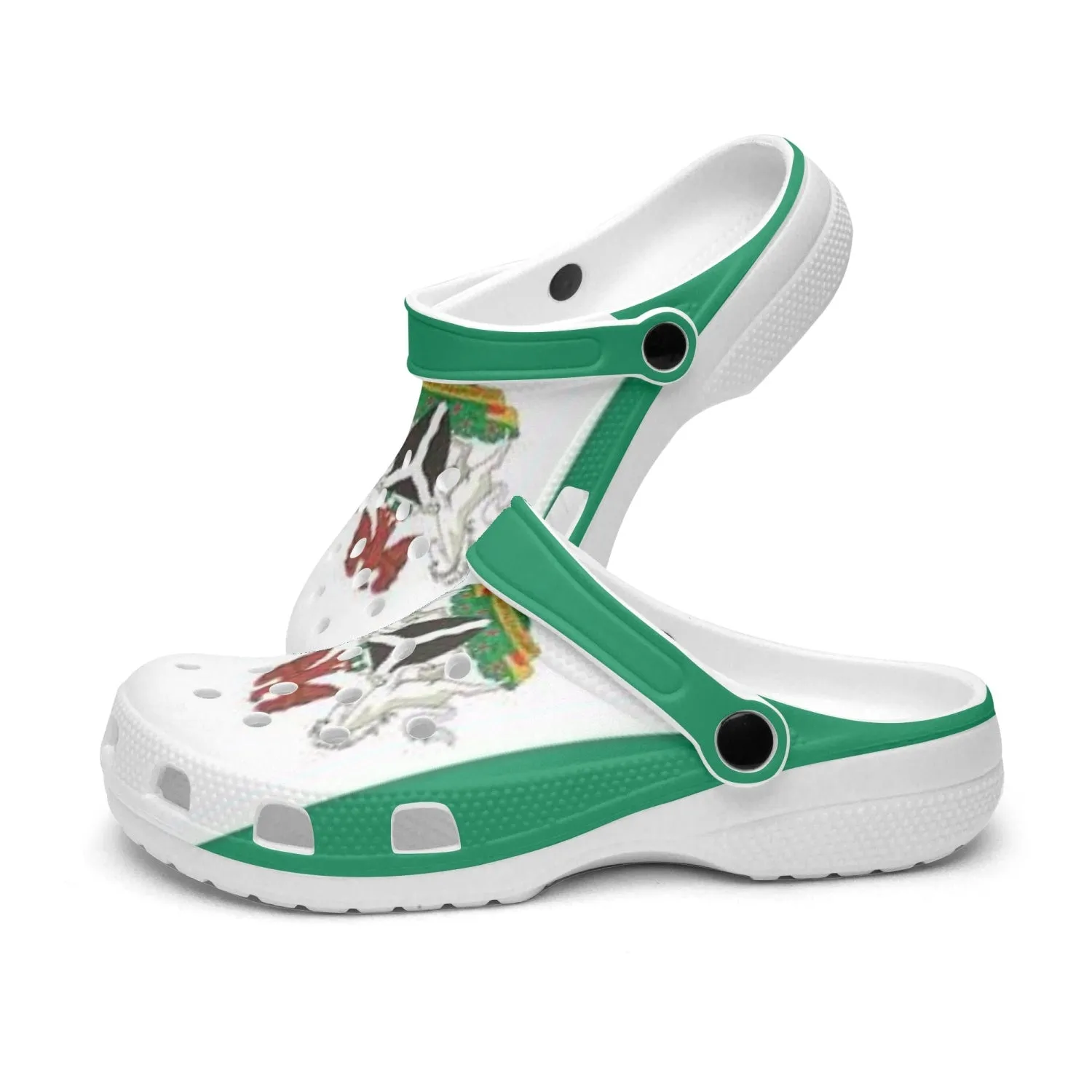 413.Rachvid Nigeria's Independence All Over Printed Clogs