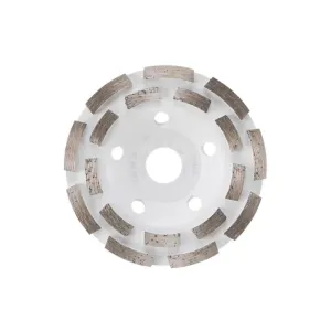 5 In. Double Row Segmented Diamond Cup Wheel for Concrete