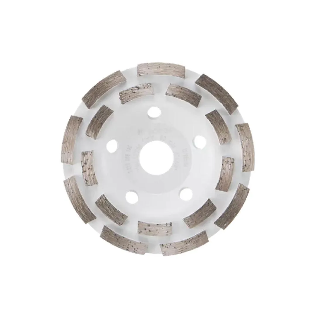 5 In. Double Row Segmented Diamond Cup Wheel for Concrete