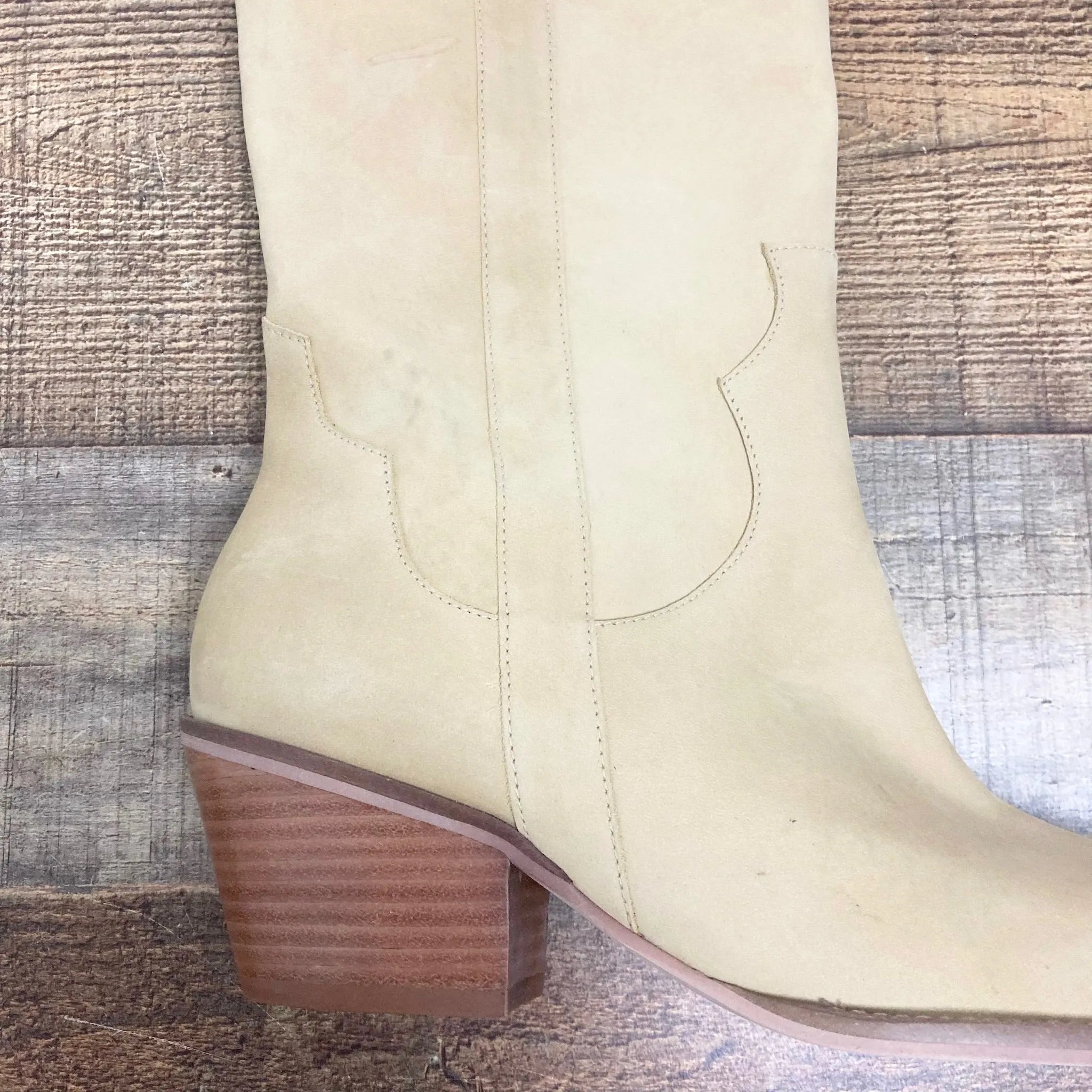 ABLE Tan Western Boots- Size 7.5 (see notes)