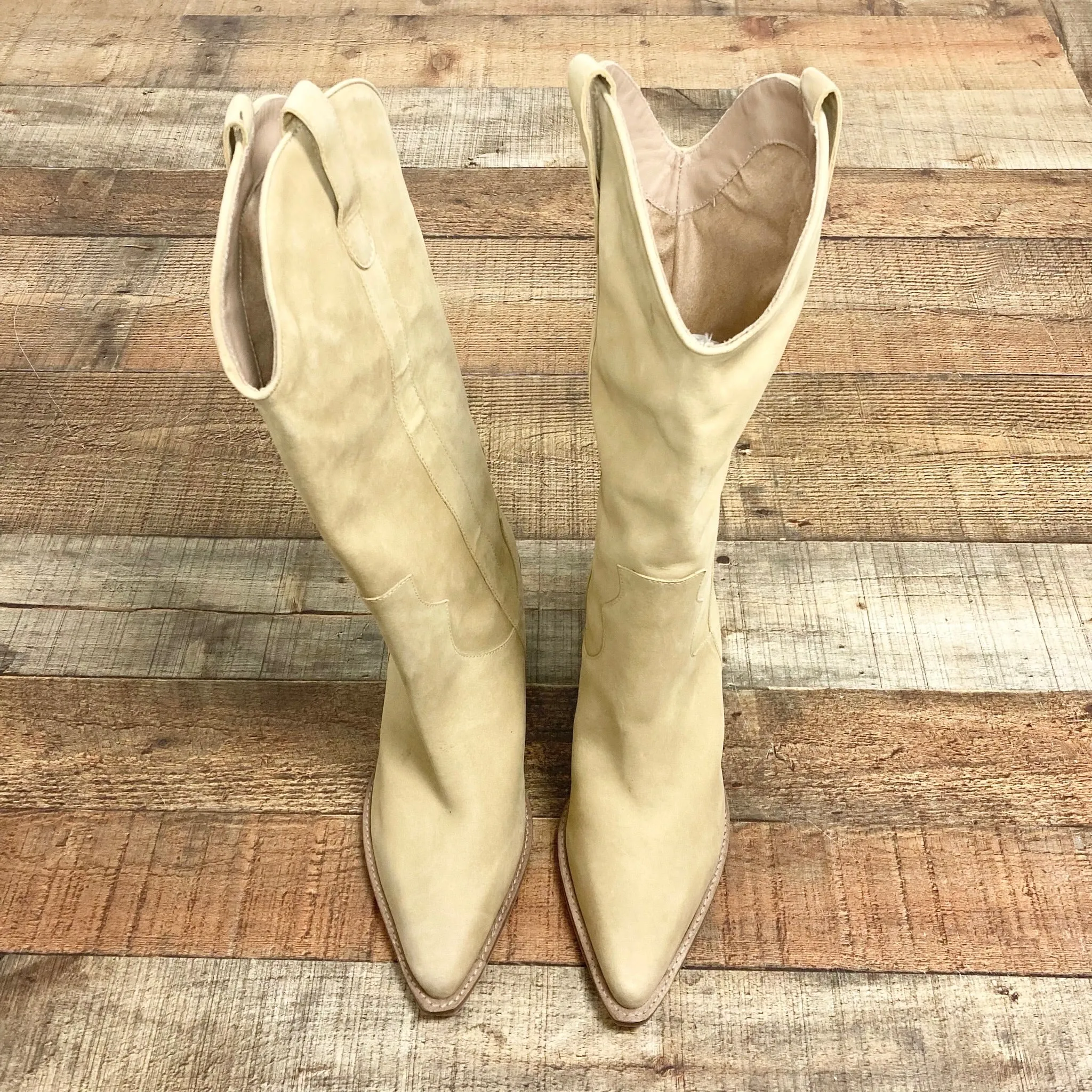 ABLE Tan Western Boots- Size 7.5 (see notes)