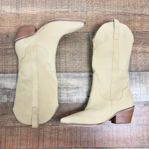 ABLE Tan Western Boots- Size 7.5 (see notes)