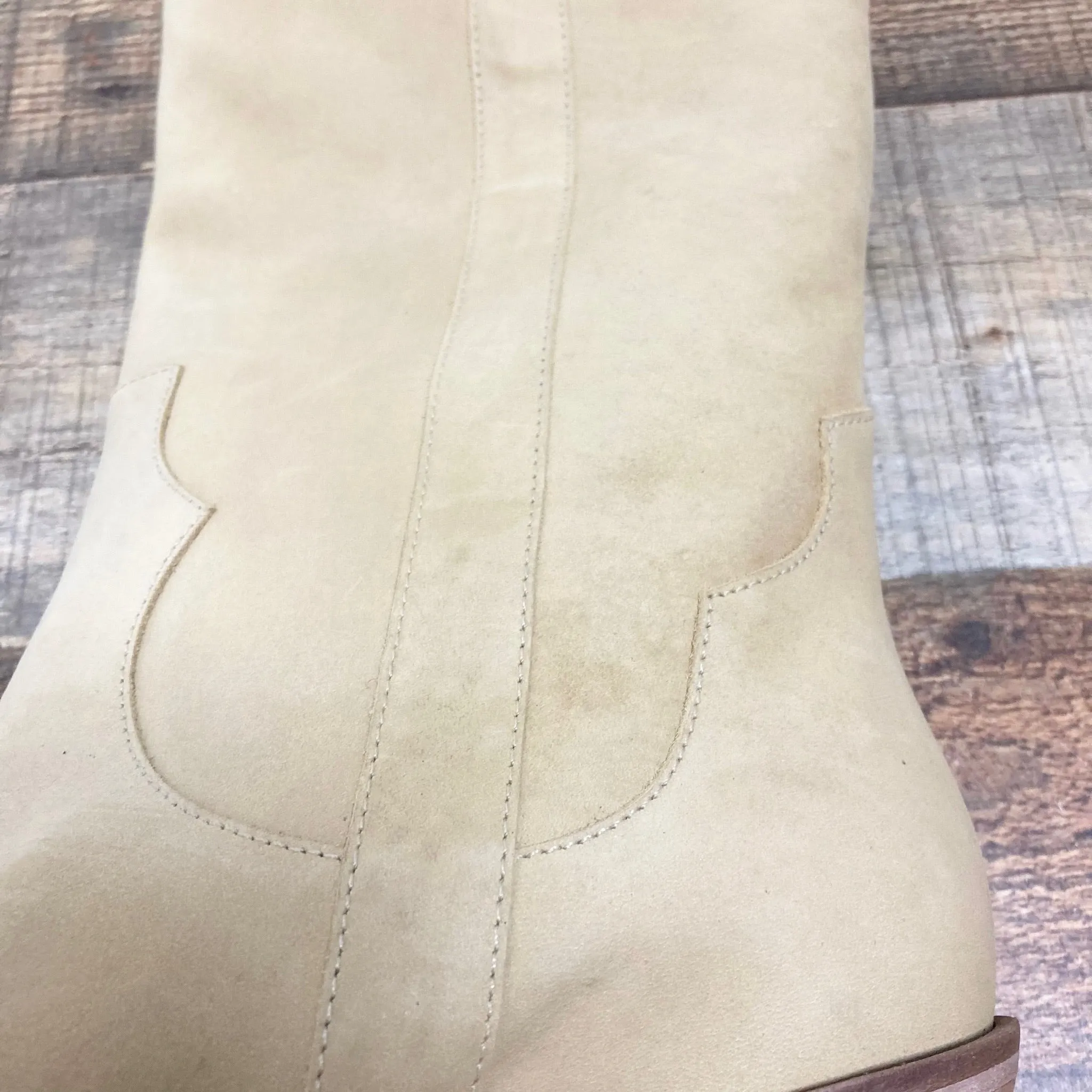 ABLE Tan Western Boots- Size 7.5 (see notes)