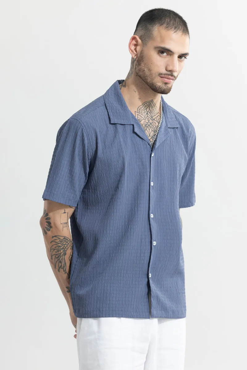 Absolute Seer Sucker Liberty Blue Shirt