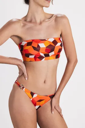 Amalfi Strapless Bikini Set Orange