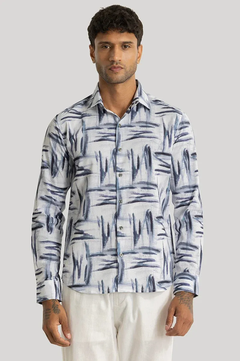 Apex Navy Abstract Shirt