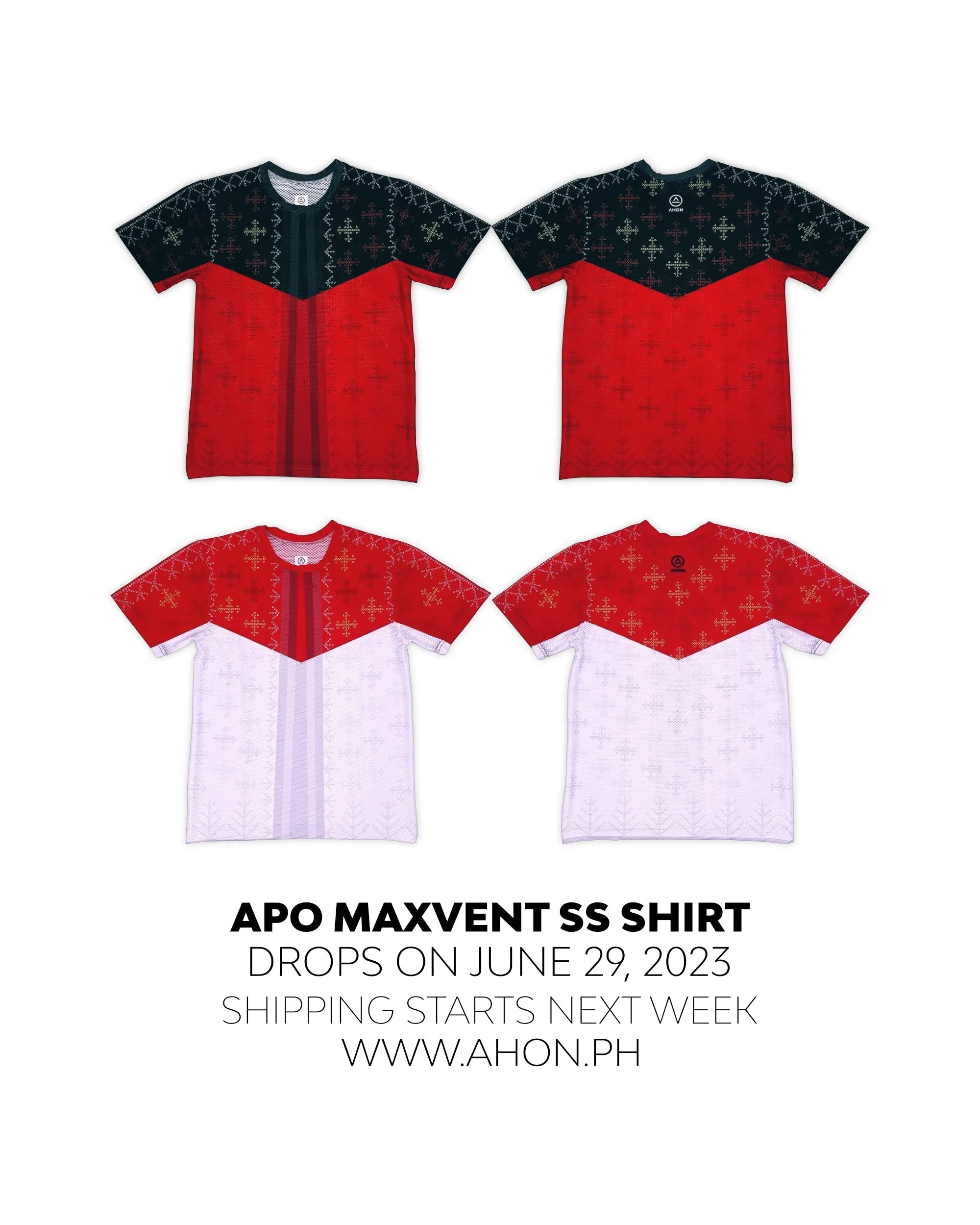 Apo Maxvent SS Shirt (red / black) - dri fit mesh