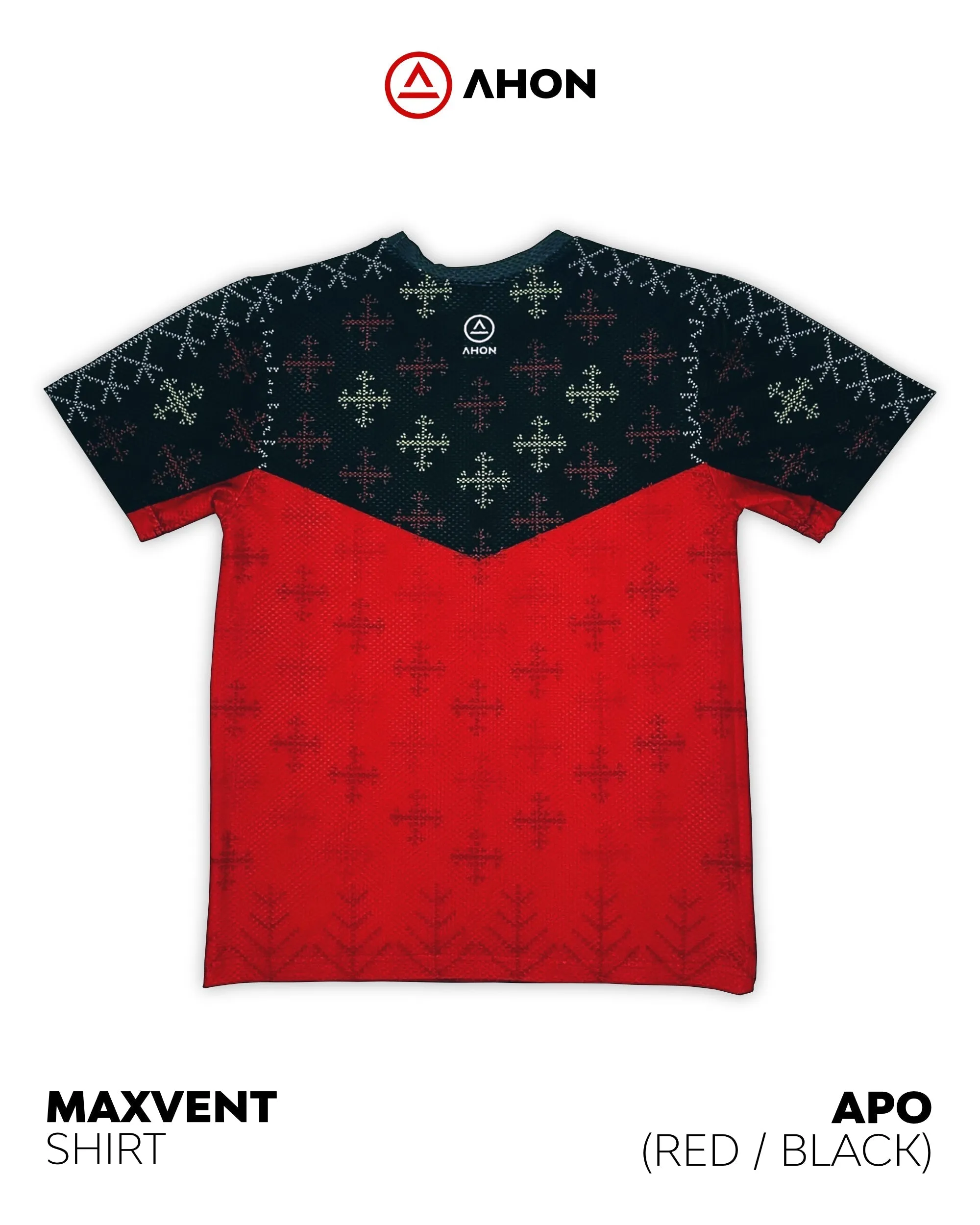 Apo Maxvent SS Shirt (red / black) - dri fit mesh