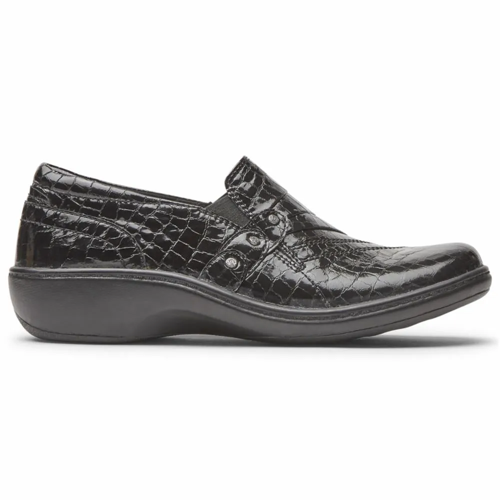 Danielle-AR Black Croco Aravon Duxbury Womens Shoes