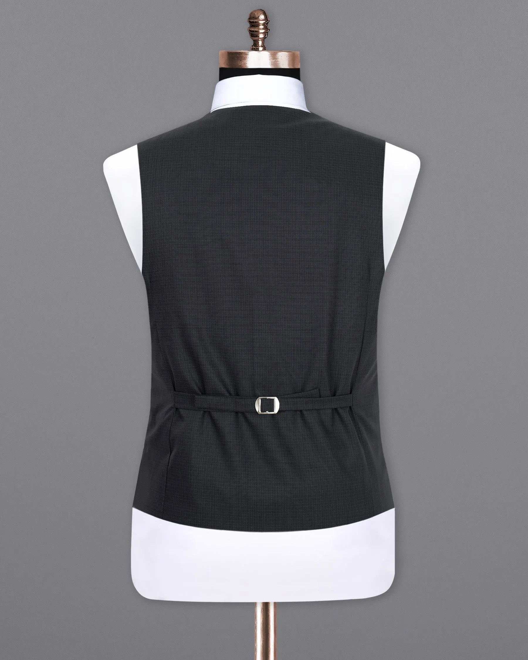 Baltic Sea Plaid Wool Rich Waistcoat