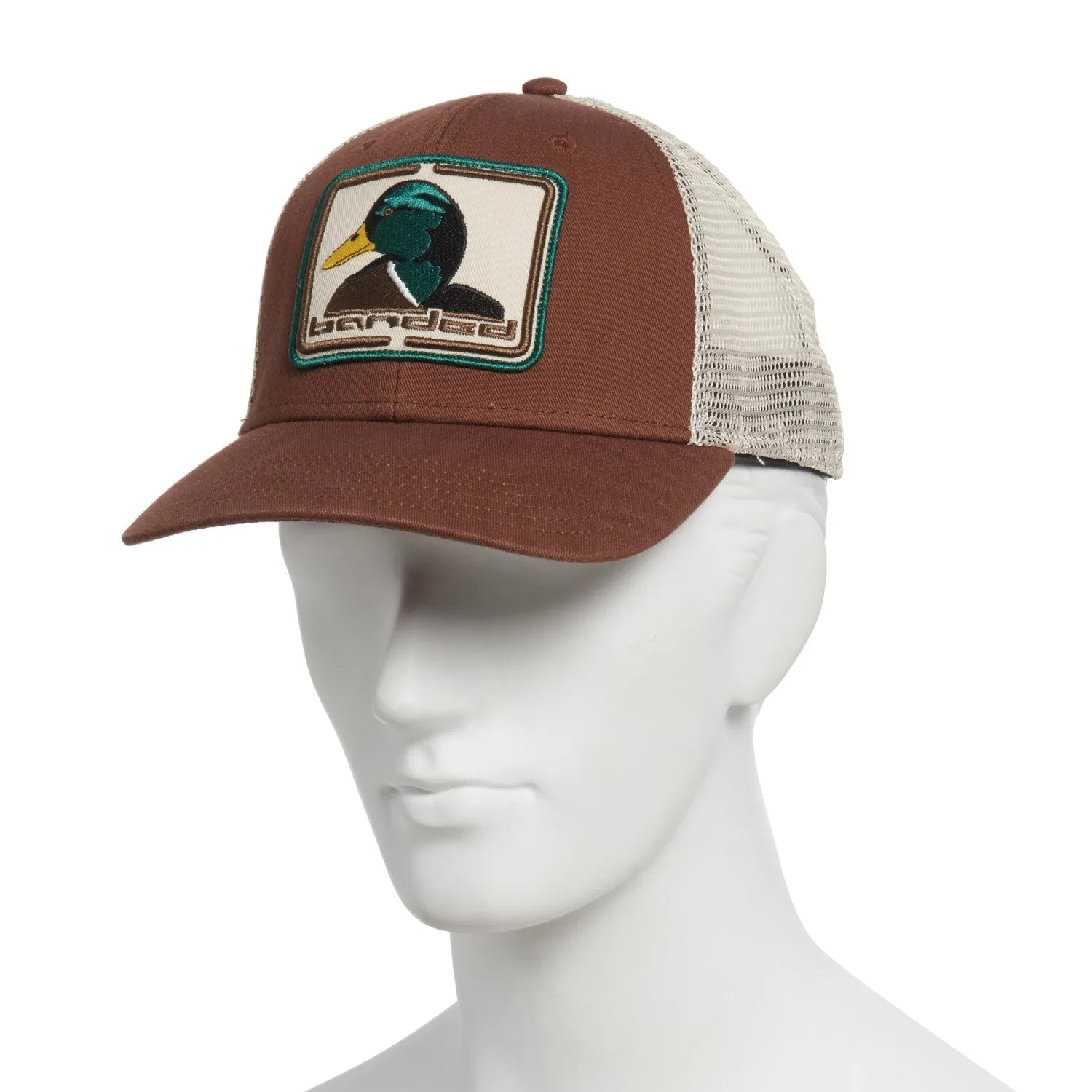 Banded Mallard Patch Trucker Cap Hat