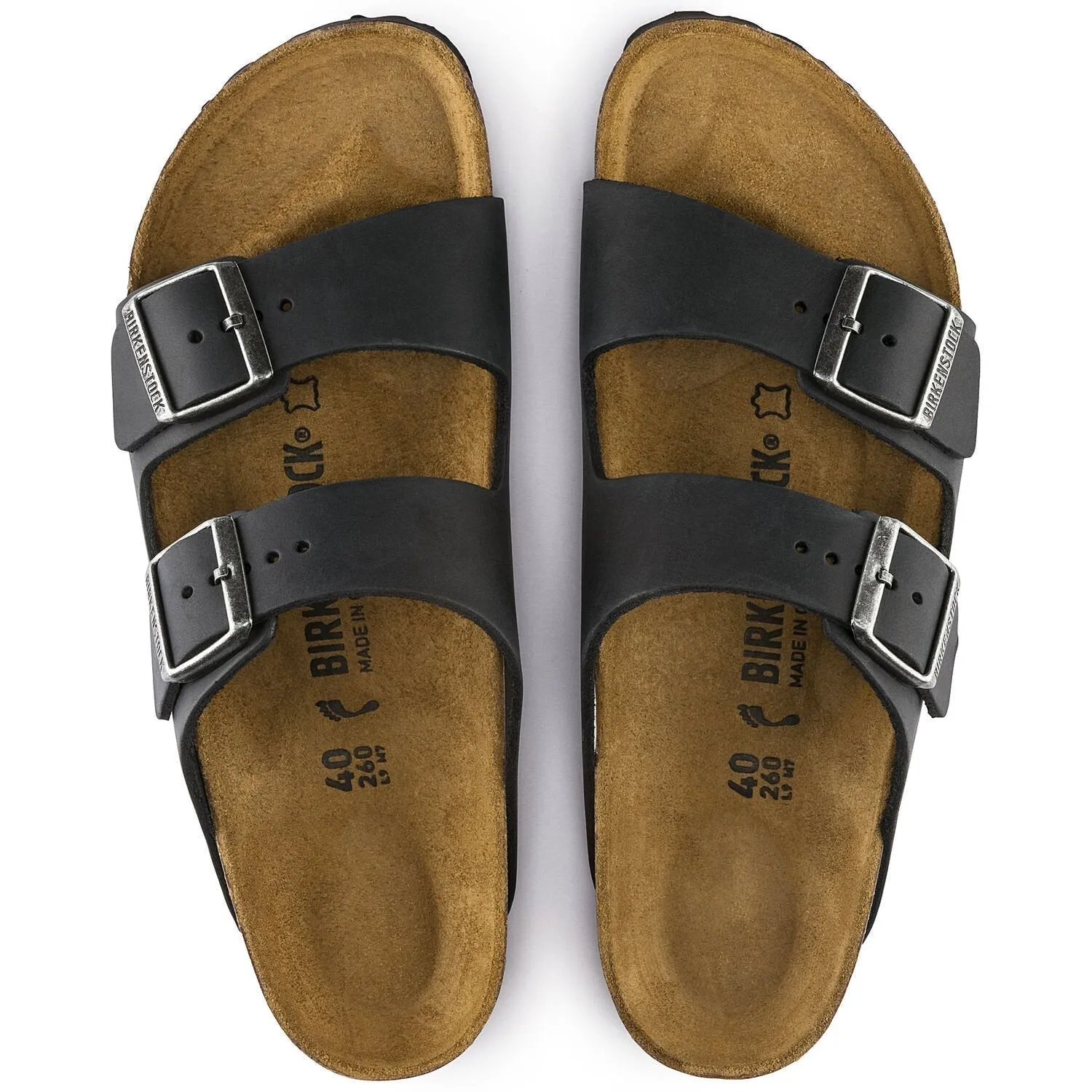 Birkenstock Arizona 552113 Oiled Leather Black