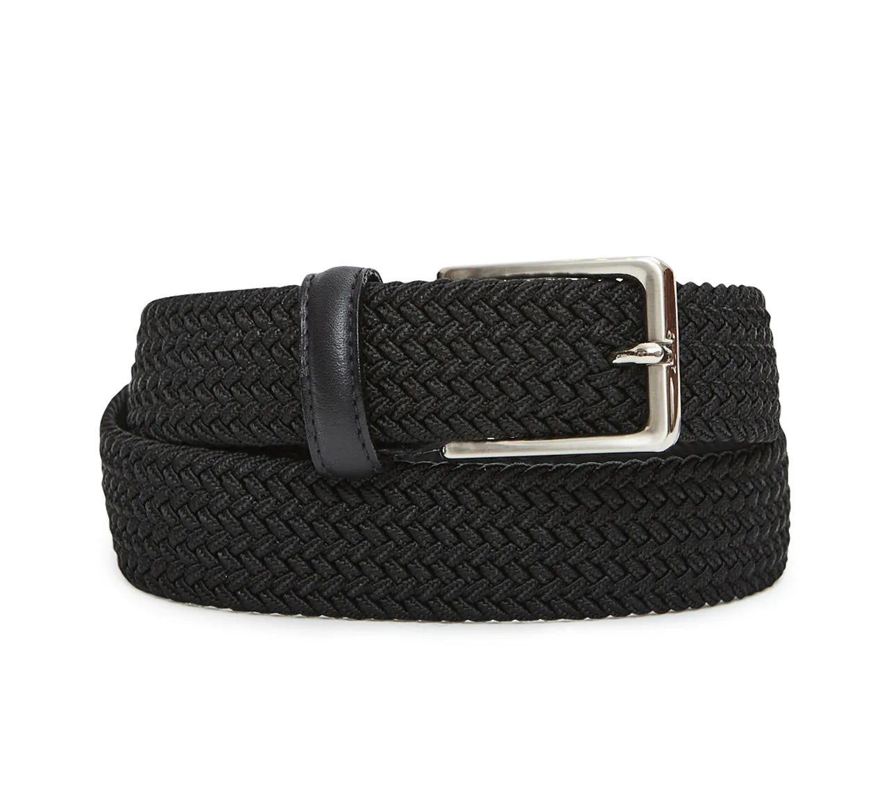 Black Fine Webbing Belt