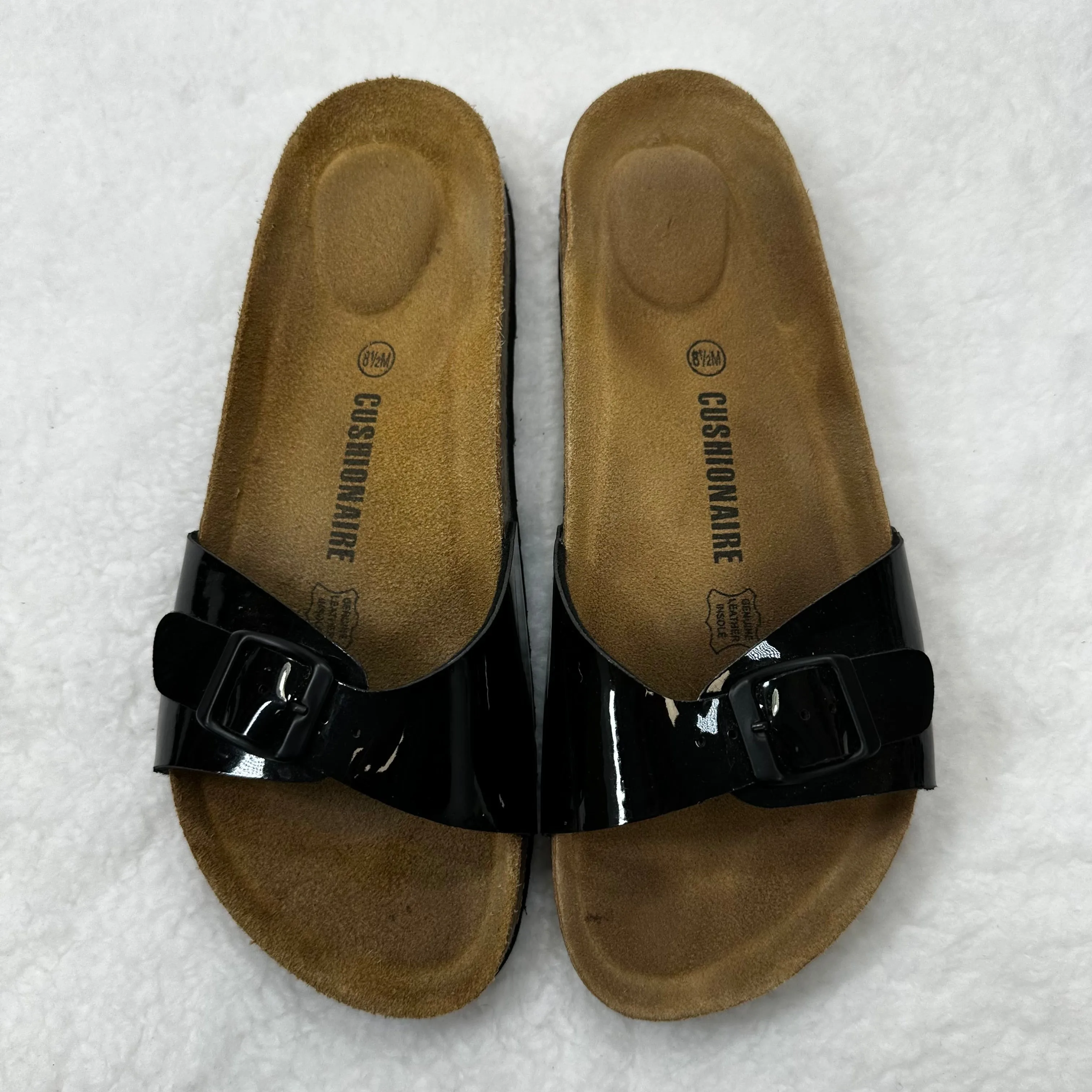 Black Sandals Flip Flops Clothes Mentor, Size 8.5