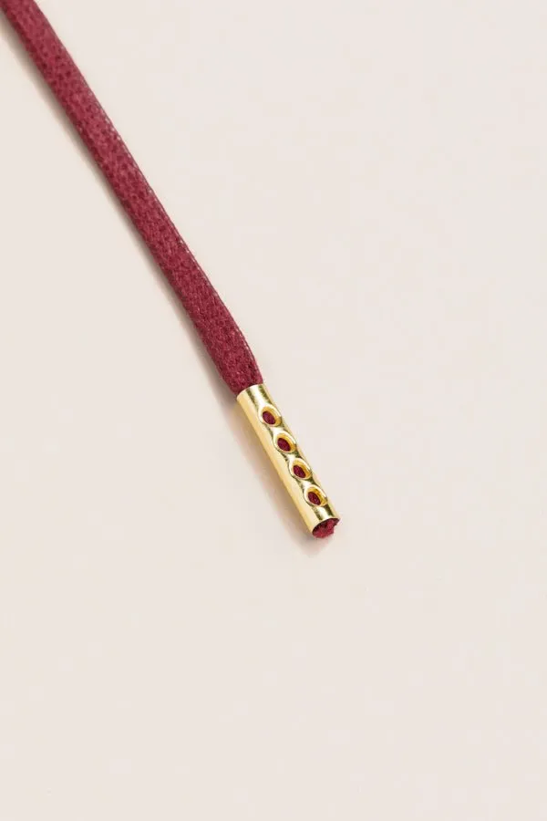 Bordeaux | 4 mm Round Waxed Shoelaces