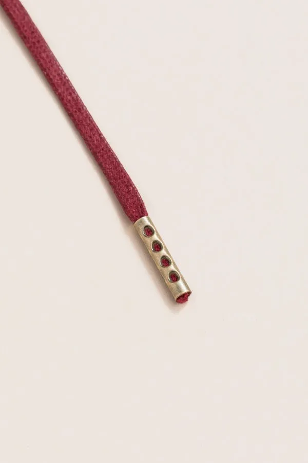 Bordeaux | 4 mm Round Waxed Shoelaces