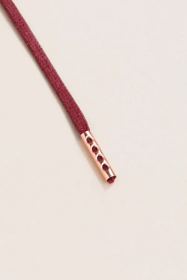 Bordeaux | 4 mm Round Waxed Shoelaces