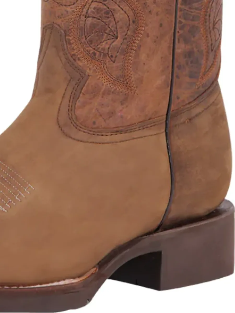 Botas Vaqueras Rodeo Clasicas de Piel Genuina para Hombre 'El General' - ID: 43005