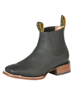 Botines Vaqueros Rodeo Clasicos de Piel Genuina para Hombre 'El General' - ID: 126613