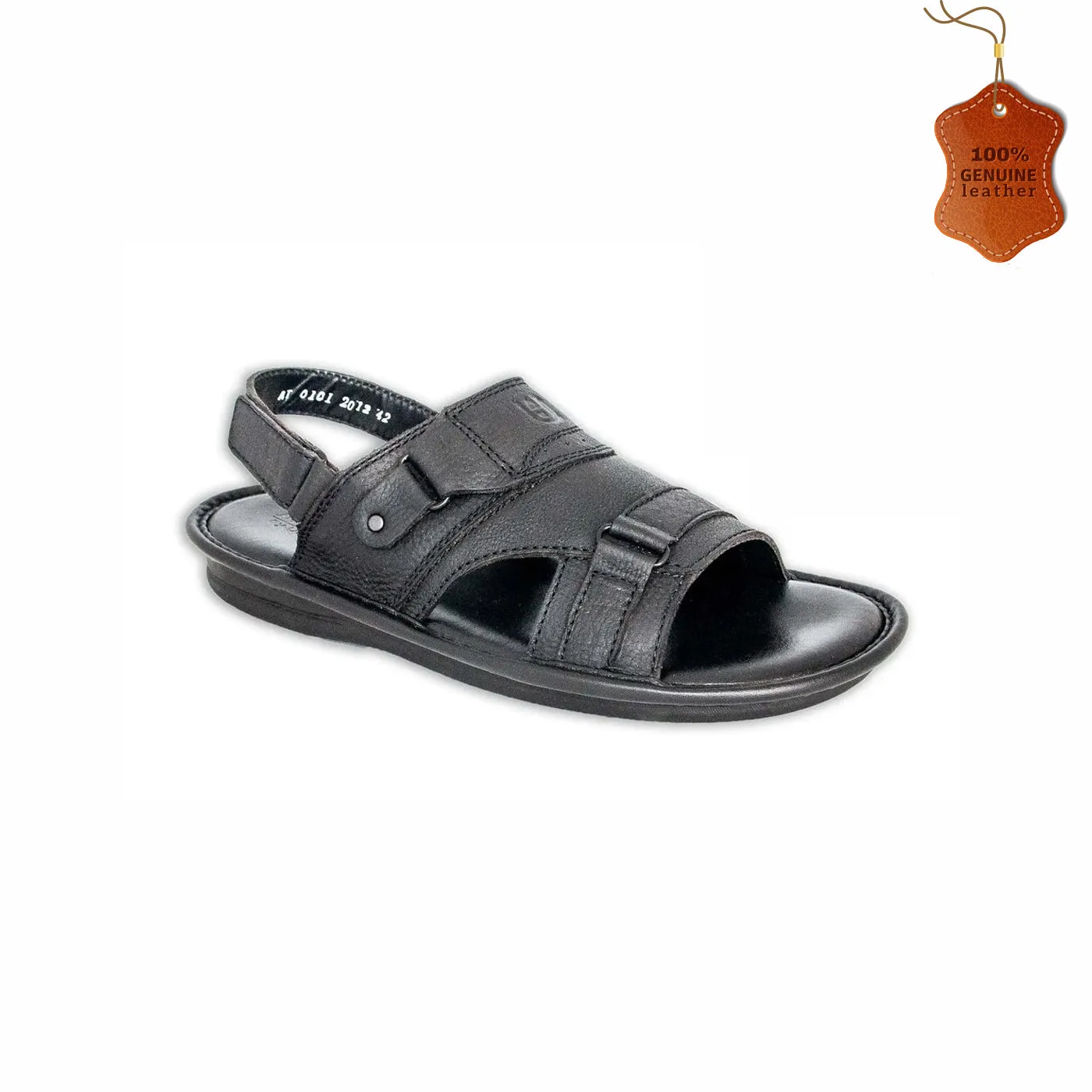 Broad Strapped Mens Leather Sandals