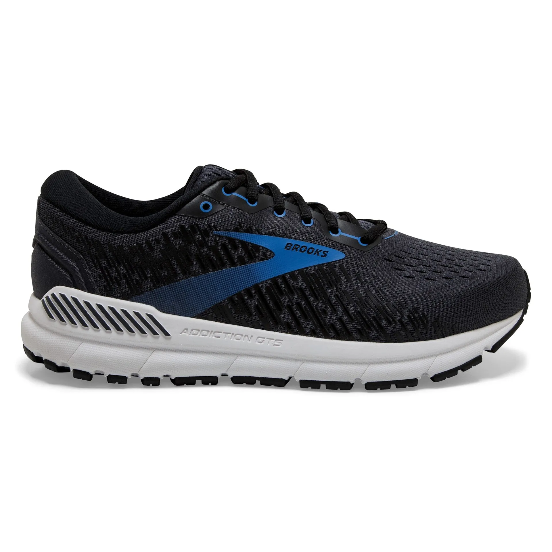 Brooks Addiction GTS 15 Mens Wide Width Running Shoes - India Ink, Black, Blue