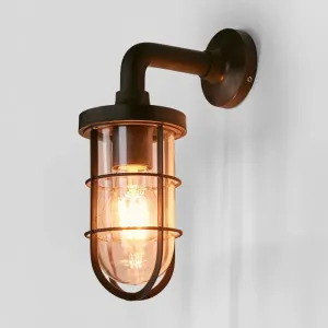 Caged Matte Black Wall Sconce