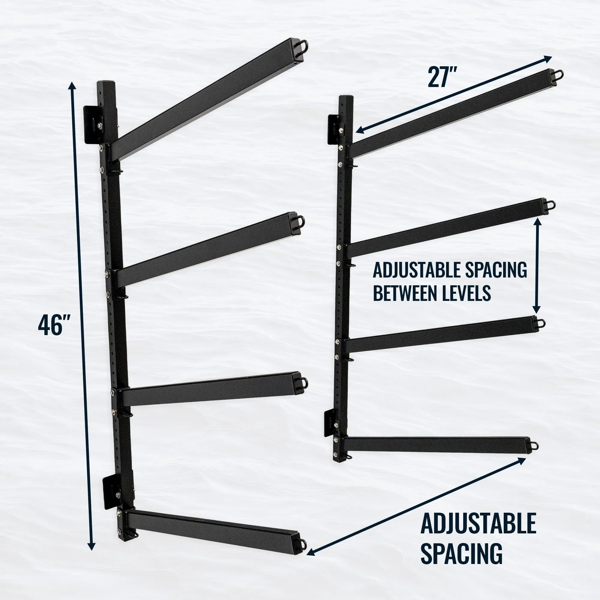 Champlain Kayak Storage | Indoor Adjustable Rack | 4 Levels