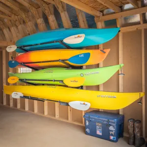 Champlain Kayak Storage | Indoor Adjustable Rack | 4 Levels