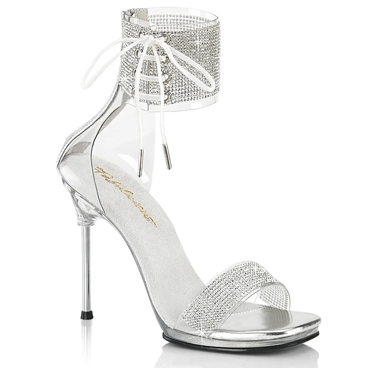 CHIC-47 Rhinestone Cuff High Heel Evening Shoes