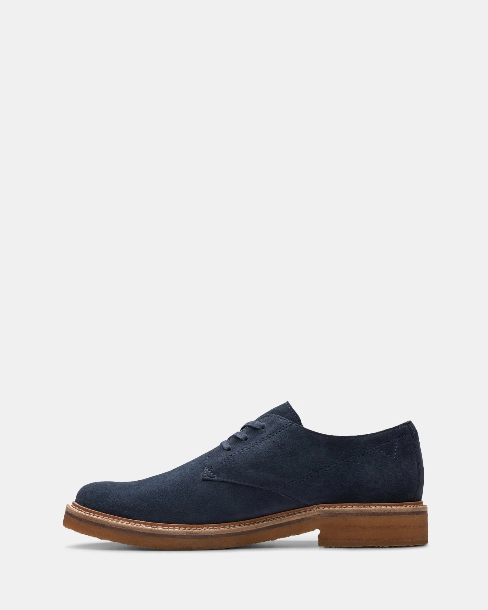 Clarkdale Derby Navy Suede