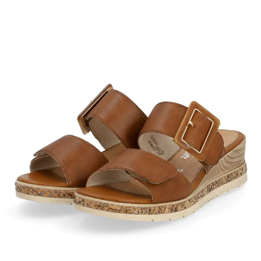 D3068-24 Two Strap Slide Chestnut