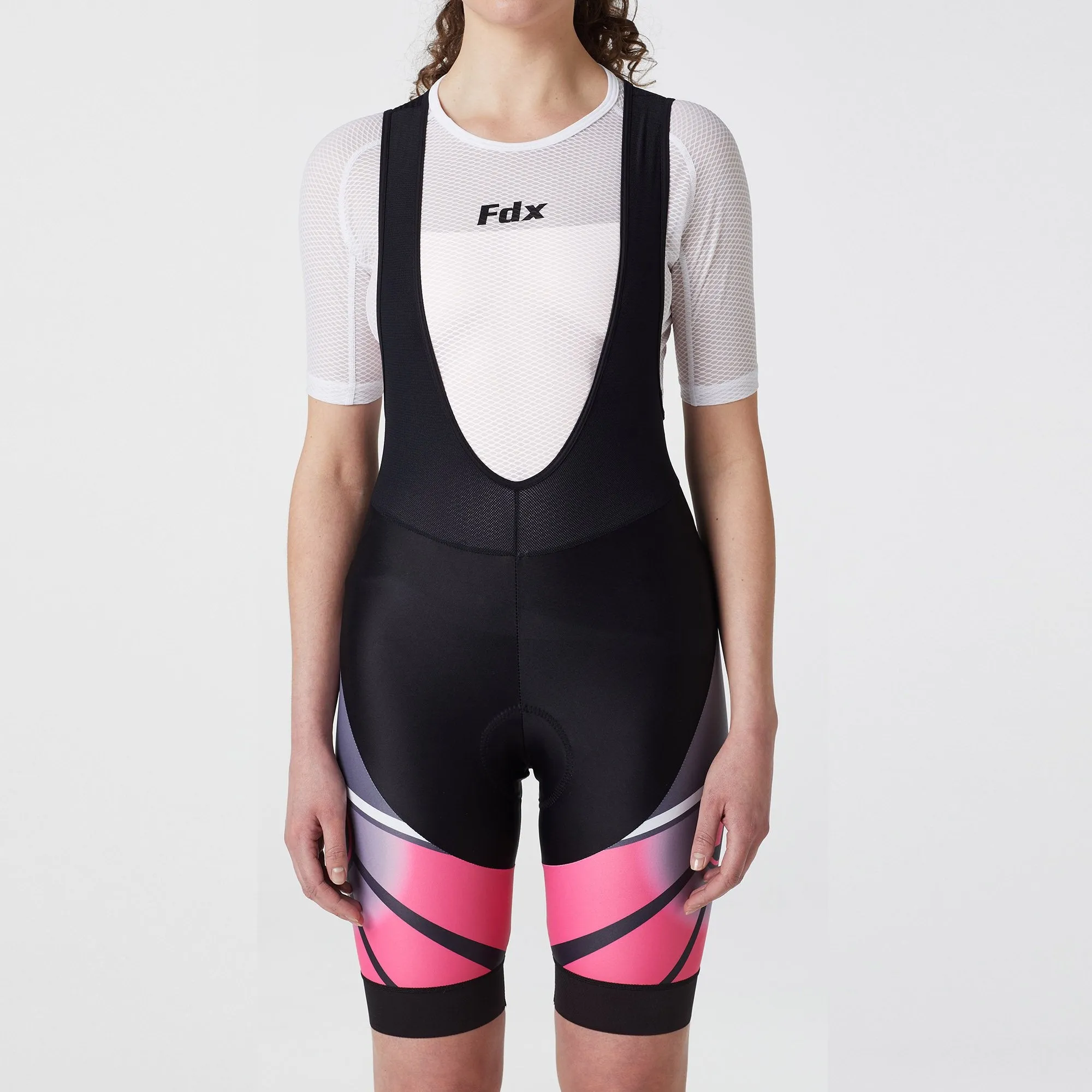 Fdx Signature Pink Women's & Girl's Padded Summer Cycling Bib Shorts