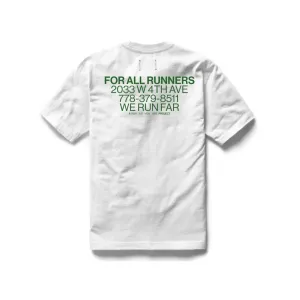 For All Runners Tee - Reigning Champ | White