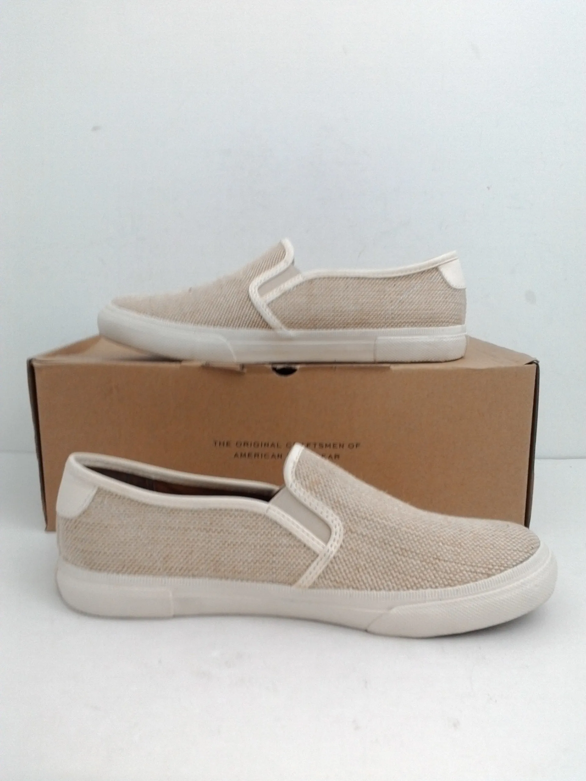 Frye Women's Gia Canvas Slip On Sneakers Off White Size 6.5, 9