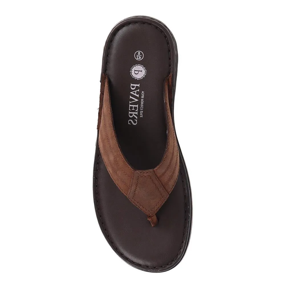 Leather Toe-Post Sandals  - THEST39001 / 325 795