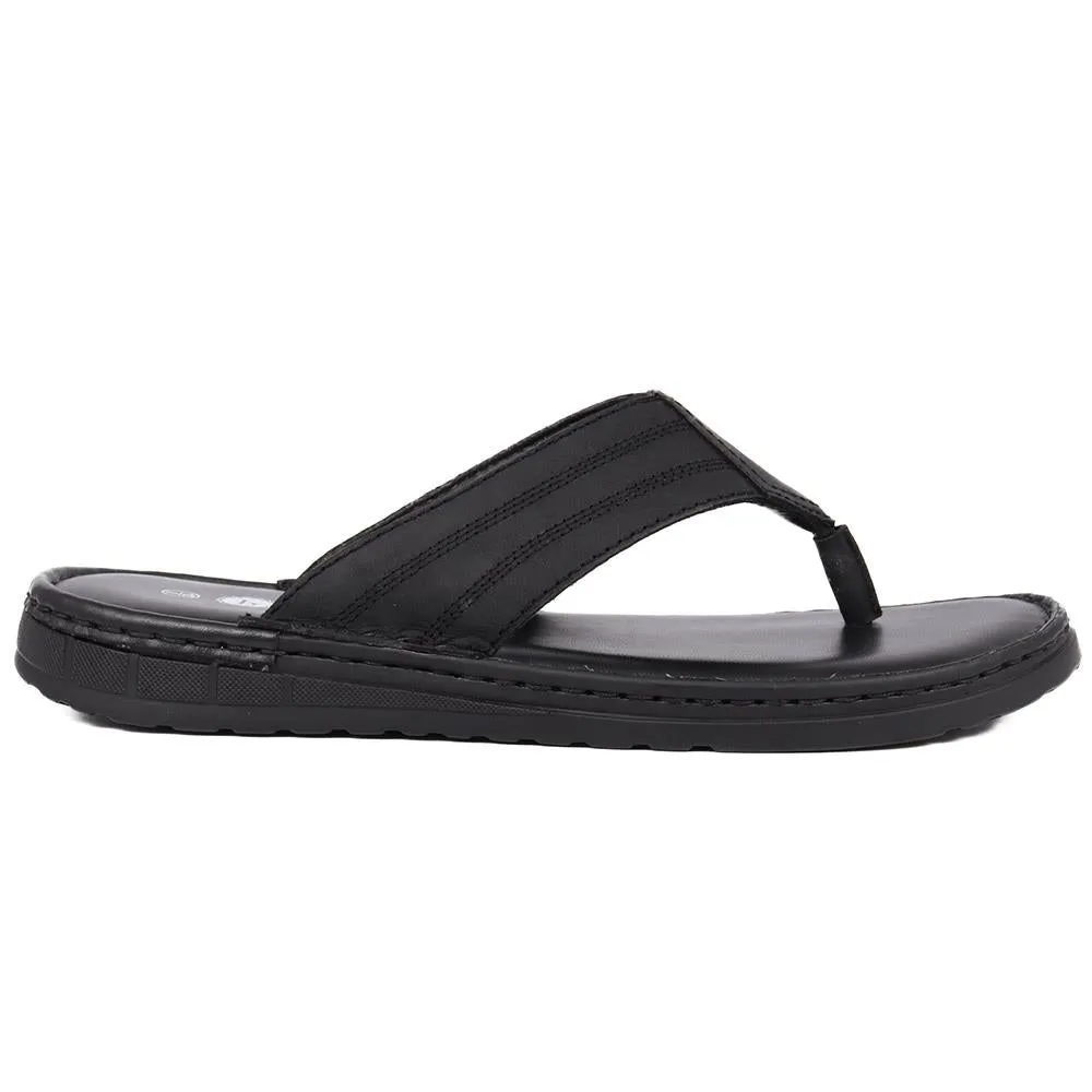 Leather Toe-Post Sandals  - THEST39001 / 325 795