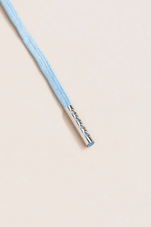 Light Blue | 4 mm Round Waxed Shoelaces