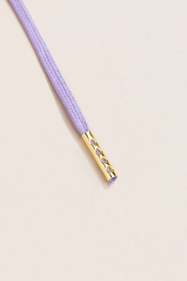 Lilac | 4 mm Round Waxed Shoelaces