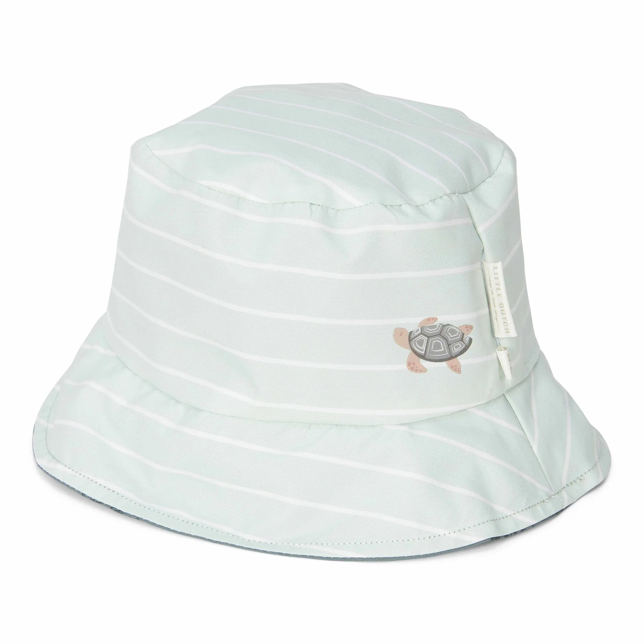 Little Dutch Reversible Bucket Hat - Fresh Greens & Turtle Island