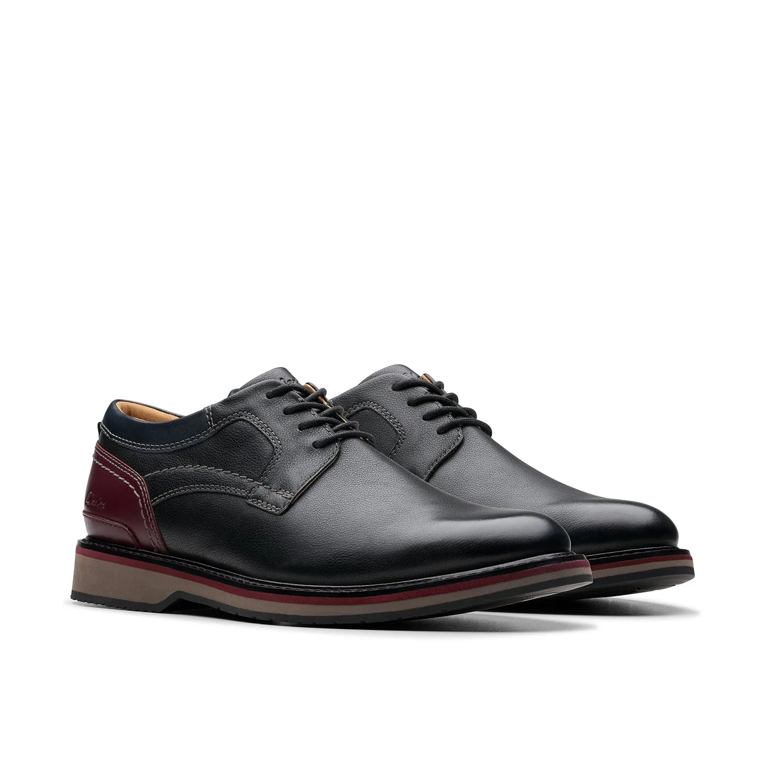 Mens - Monahan Plain Black Leather