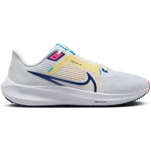 Nike Women's Pegasus 40 Running Shoes White / Photon Dust / Fierce Pink / Deep Royal Blue