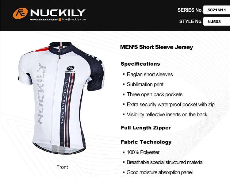 Nuckily Mycycology NJ503 Short Sleeves Cycling Jersey