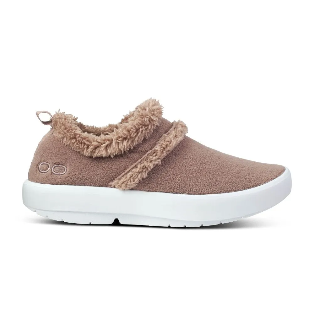 Oofos Women's OOcoozie Low Shoe - Chocolate Sherpa