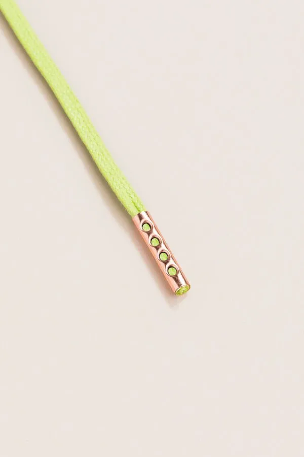 Pastel Green | 4 mm Round Waxed Shoelaces