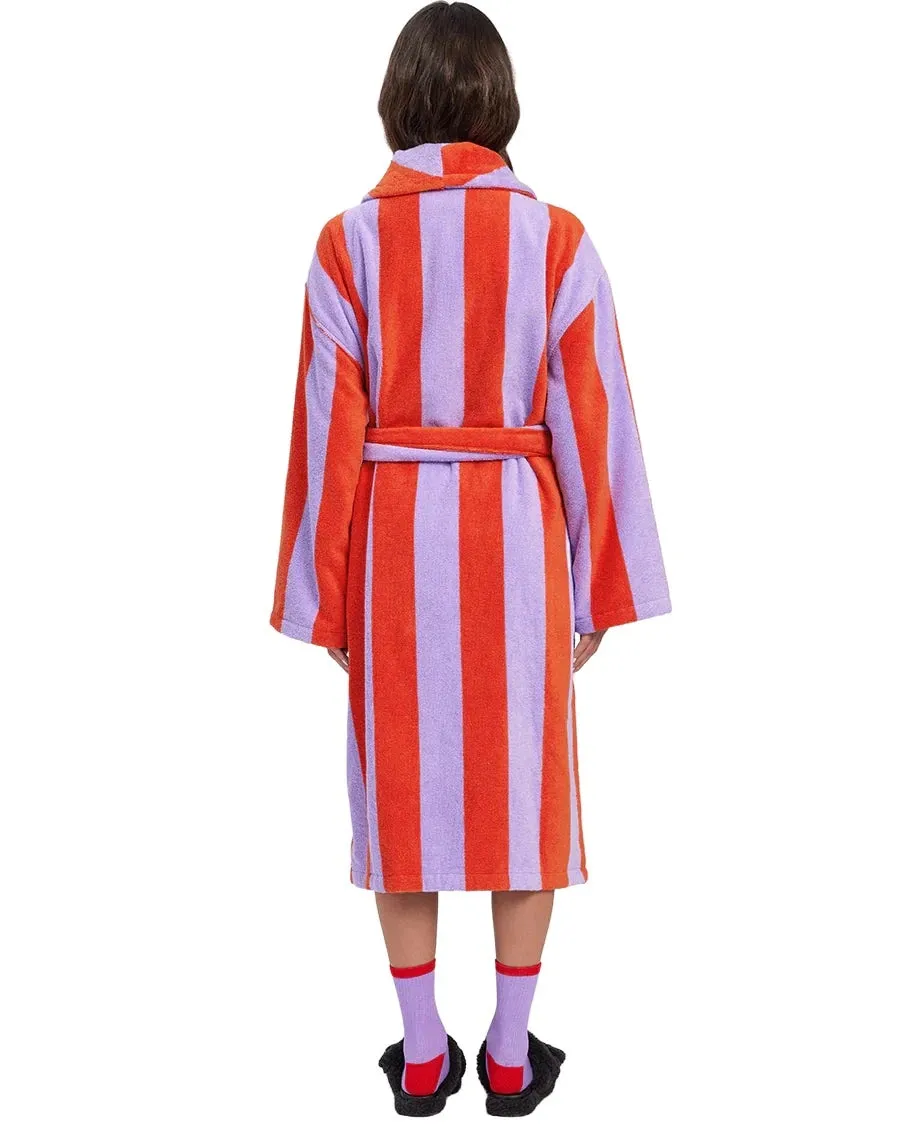 Robe⎮Cotton ⎮Grapefruit Stripes