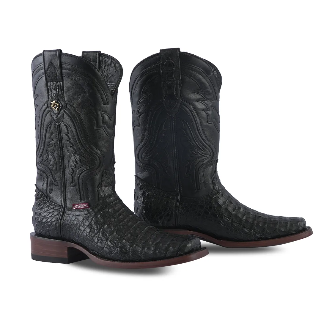 Texas Country Exotic Boot Lomo Caiman Black LM80