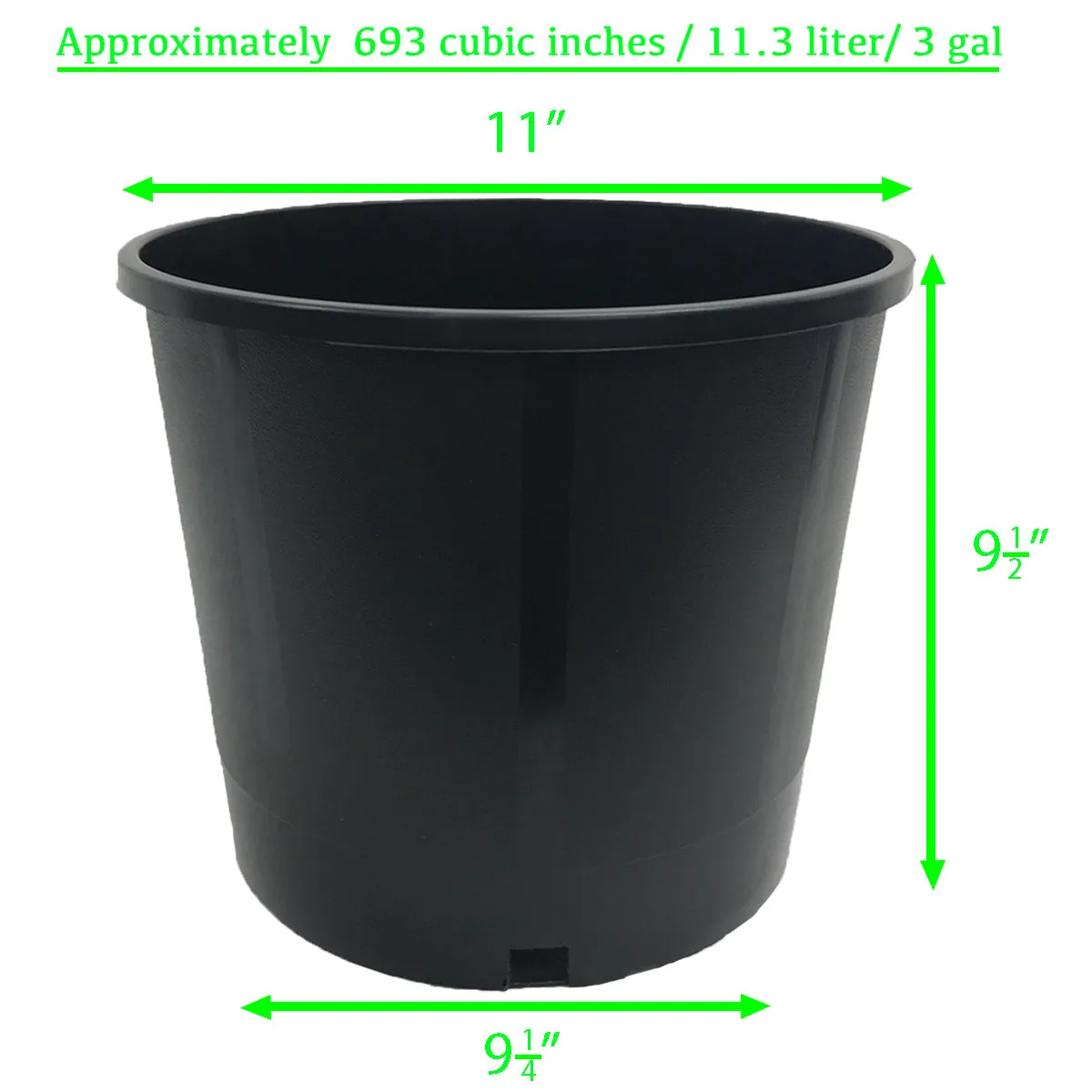 Viagrow 3 Gallon Heavy Duty Pot Pallet (2,352 Per Pallet)